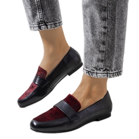 Scarpe nere e bordeaux per le donne Kolk nero