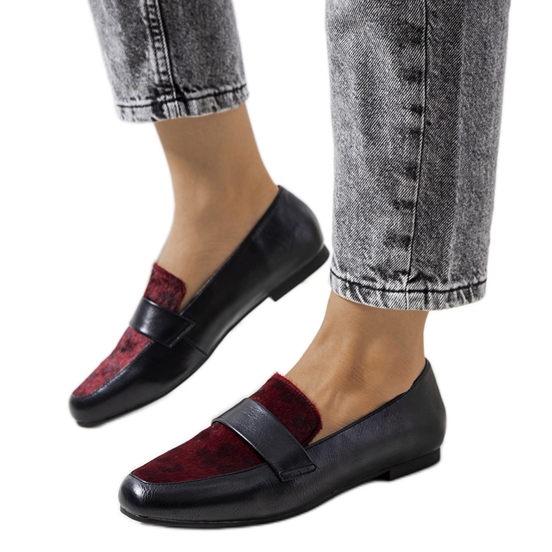 Scarpe nere e bordeaux per le donne Kolk nero