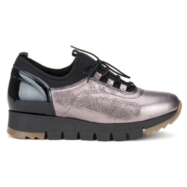 Filippo 3859 Scarpe platino nero