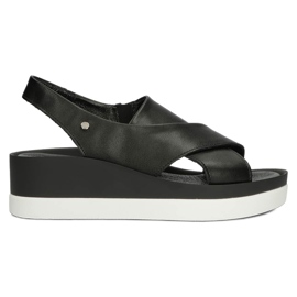 Sandali in pelle Filippo 40256 nero