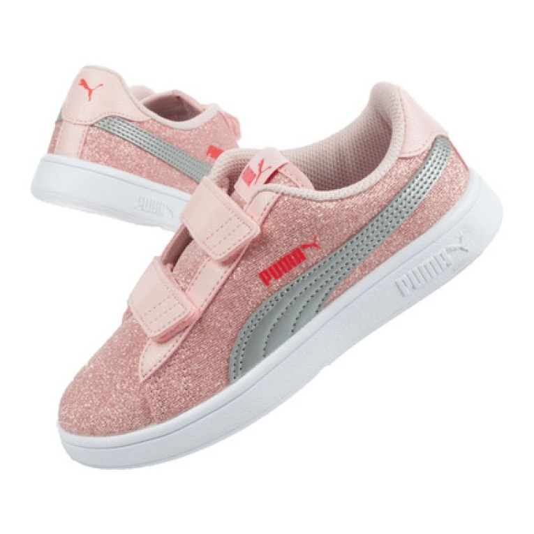 Puma Smash V2 Glitz Jr 367378 23 rosa