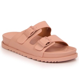 Ciabatte In Gomma Con Chiusure Rosa Brillante S. Barski