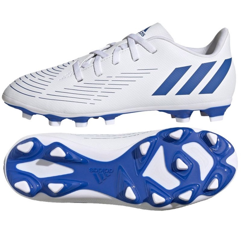 Scarpe da calcio Adidas Predator Edge.4 FxG Jr GW2368 bianca
