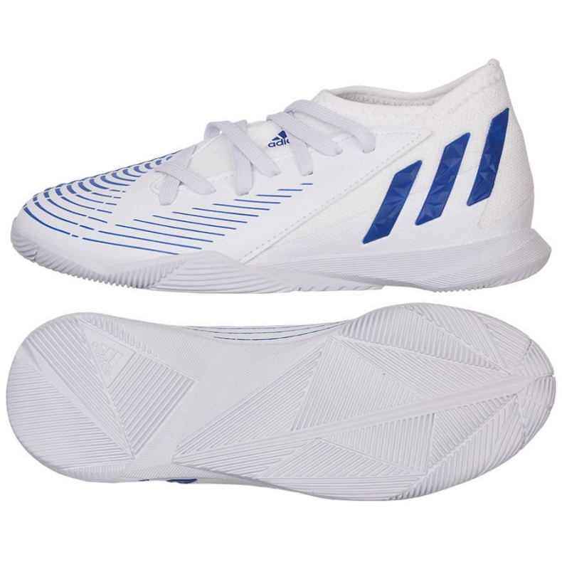 Scarpe da calcio Adidas Predator Edge.3 In Jr GX2647 bianca bianca