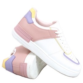 Scarpe da ginnastica rosa Libby bianco
