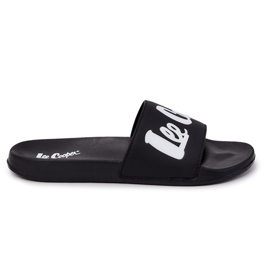 Pantofole da uomo Lee Cooper LCW-22-42-1005 nere bianca nero