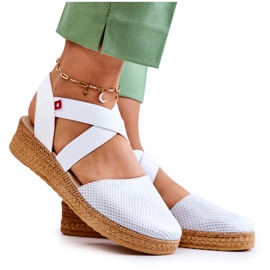 Espadrillas alla moda da donna Big Star JJ276036 bianco