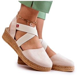 Espadrillas da donna in camoscio Big Star JJ276038 Beige