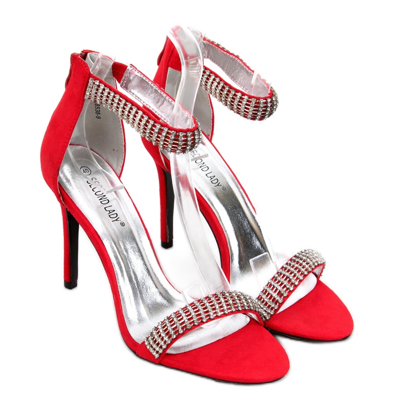 Sandali Jasmin Red su tacco alto rosso