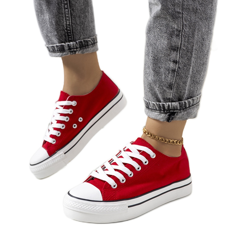 Sneakers rosse sulla piattaforma Wessel rosso