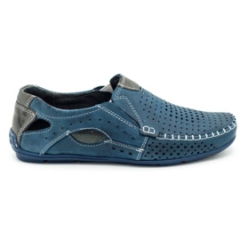 Olivier Mocassini estivi 901 da uomo, colore blu navy