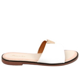 Ciabatte viso da donna Willow White bianco