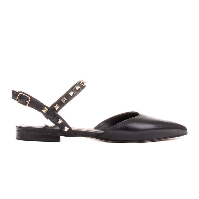 Marco Shoes Sandali neri con borchie nero