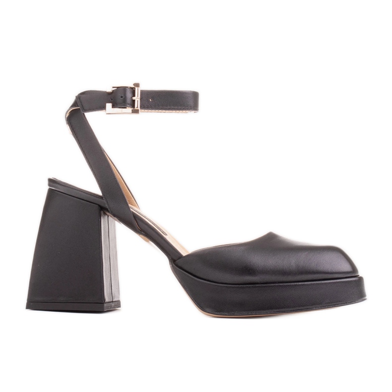 Marco Shoes Sandali su piattaforma rialzata nero