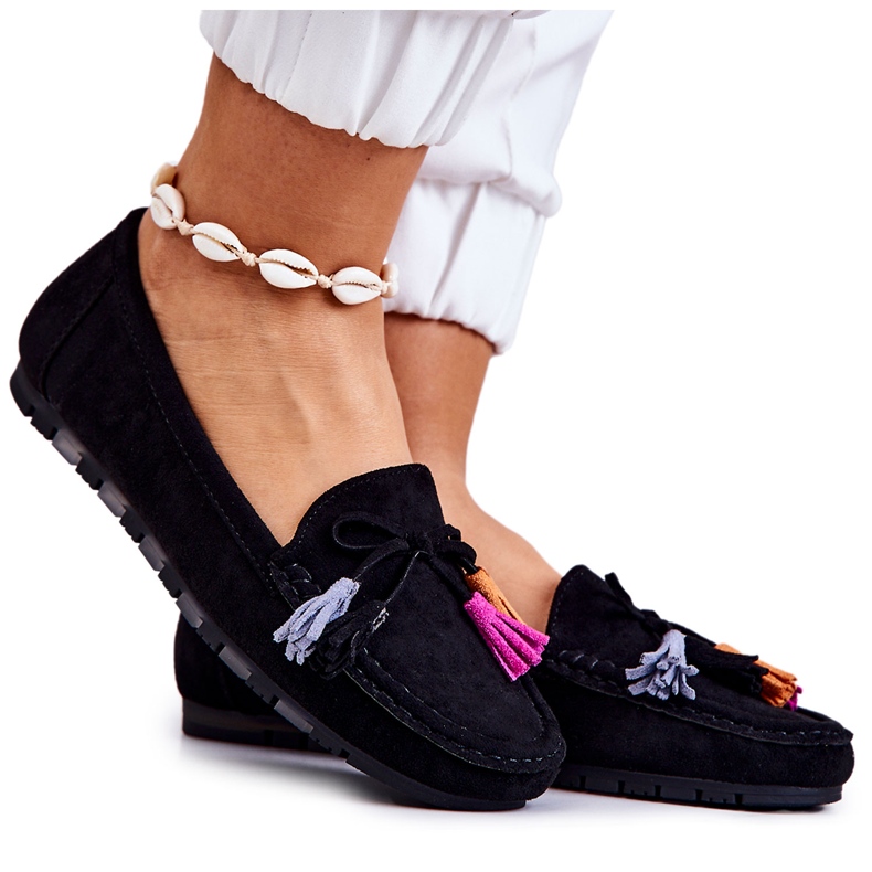 PS1 Mocassini da donna in camoscio nero Wilessa
