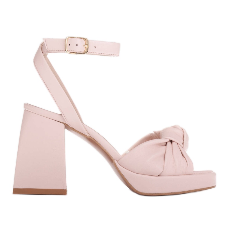 Marco Shoes Sandali con plateau rosa cipria beige