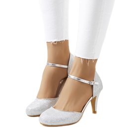 Décolleté Rosetown argento lucido d'argento