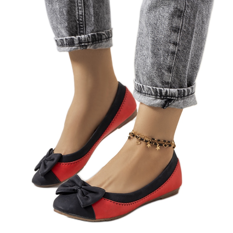 Ballerine nere con fiocco Eske nero