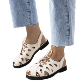 Sandali con allacciatura Vlis beige