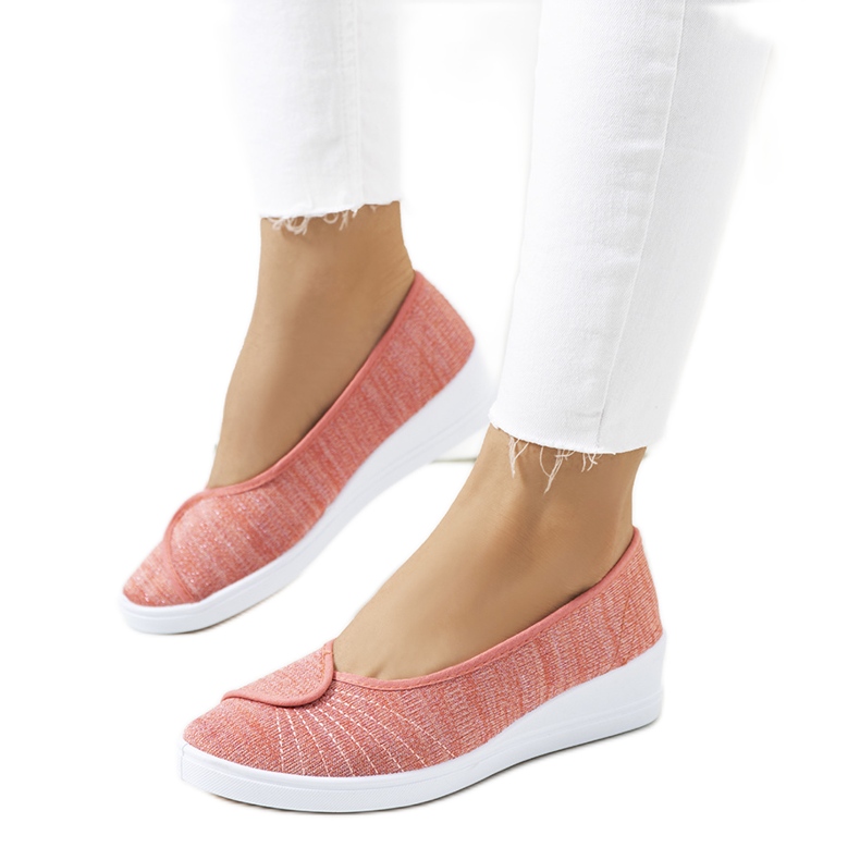 Ballerine rosa sulla zeppa Drost