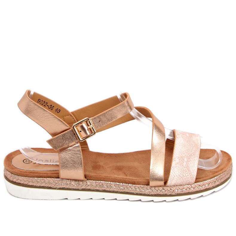 Sandali espadrillas oro Katia Champagne rosa