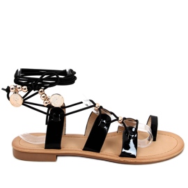 Sandali gladiatore Niala neri nero