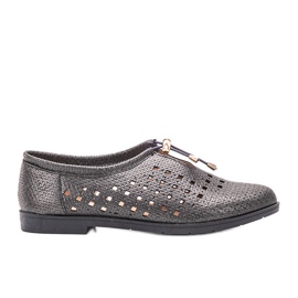 Scarpe nere traforate di Cassinia nero multicolore