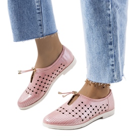 Scarpa traforata rosa Cassinia
