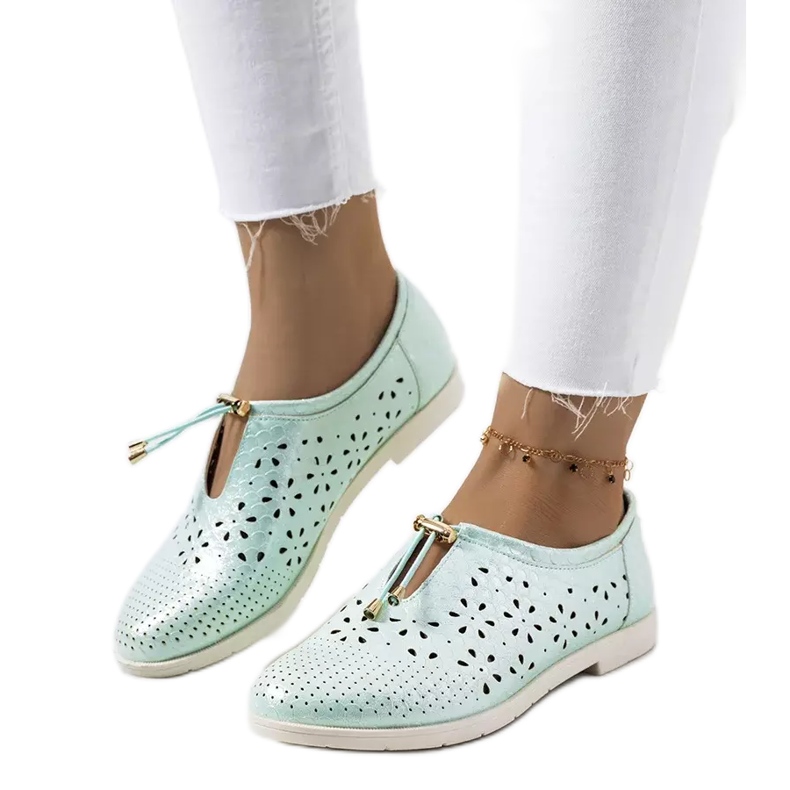 Scarpe Holm traforate verdi verde