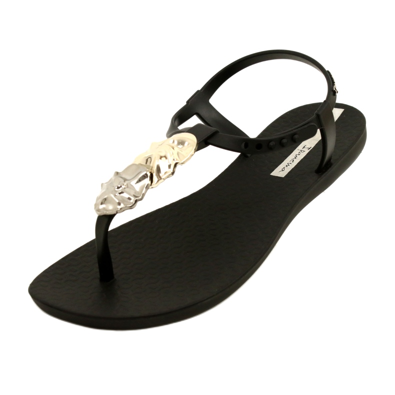 Infradito con Decoro Ipanema 83182 nero 23526 d'argento d'oro