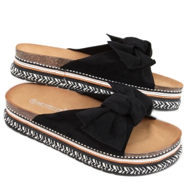 Infradito su suola Lane Black decorata nero