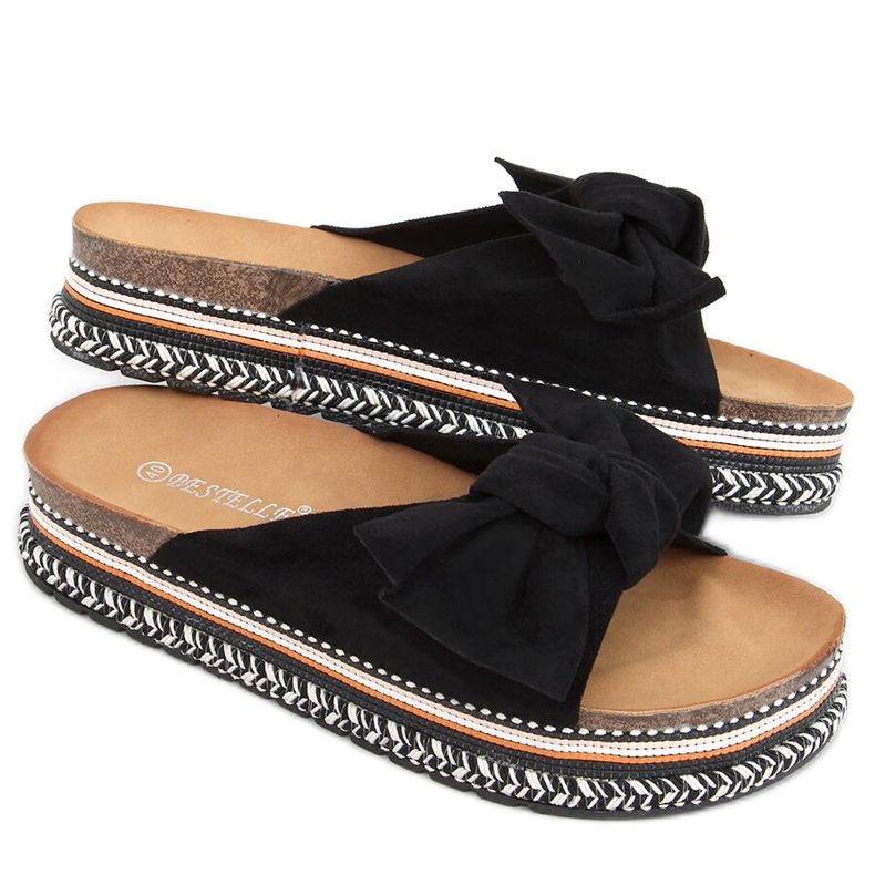 Infradito su suola Lane Black decorata nero