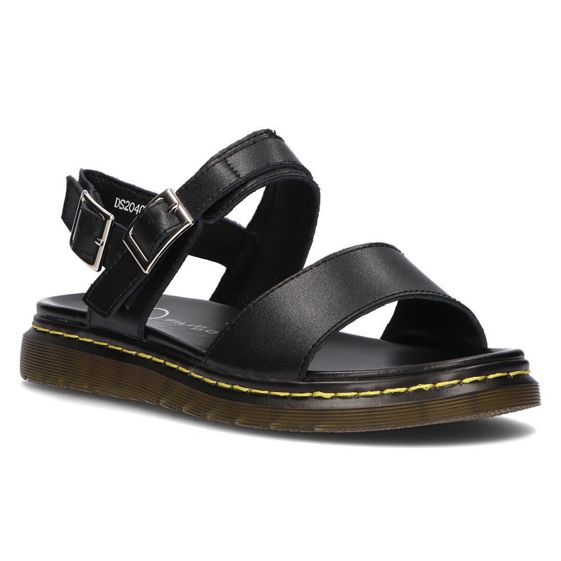 Sandali in pelle Filippo DS2040/22 Bk nero