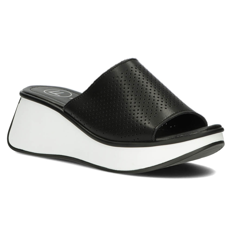 Ciabatte in pelle Filippo DK3614/22 Bk nere nero