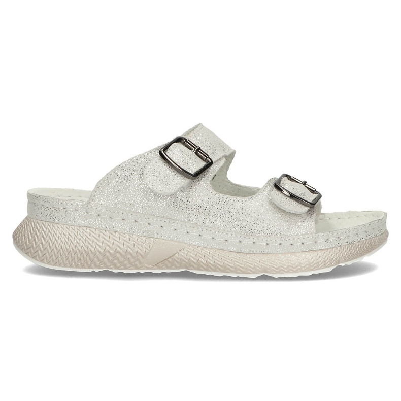 Ciabatte in pelle Filippo DK3516/22 Si argento d'argento