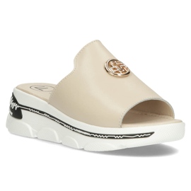 Ciabatte in pelle Filippo DK3872 / 22 Be beige