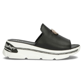 Ciabatte in pelle Filippo DK3872 / 22 Bk nere nero