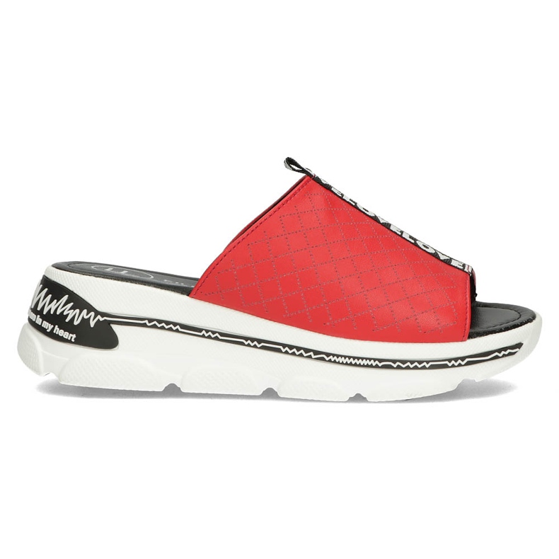 Ciabatte in pelle Filippo DK3679 / 22 Rd rosse rosso