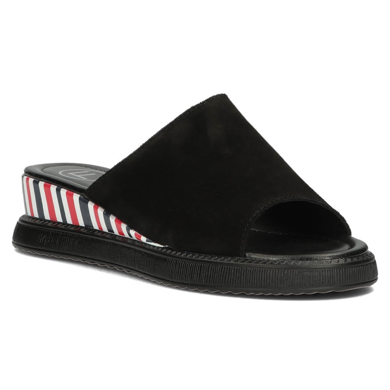 Ciabatte in pelle Filippo DK3615/22 Bk nere nero