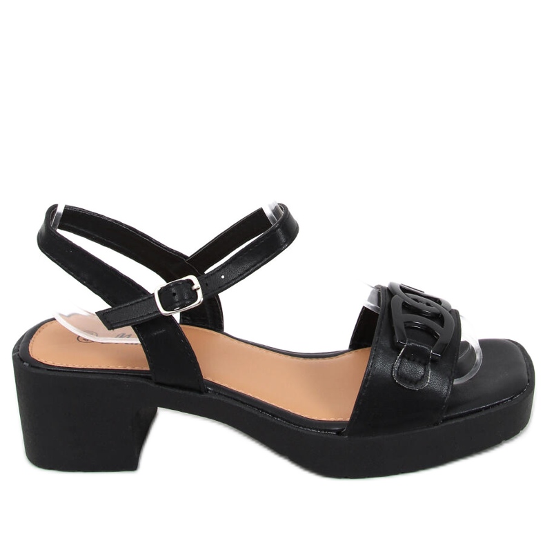 Sandali con tacco alto di Sharon Black nero