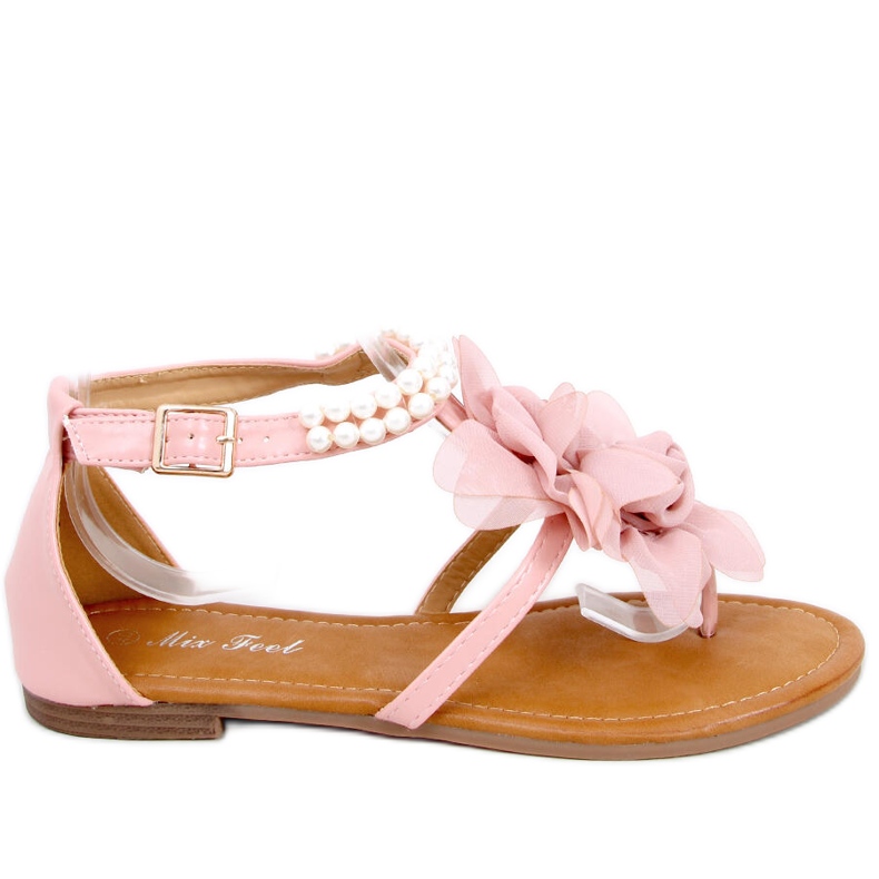 Sandali con perle Debby Pink rosa