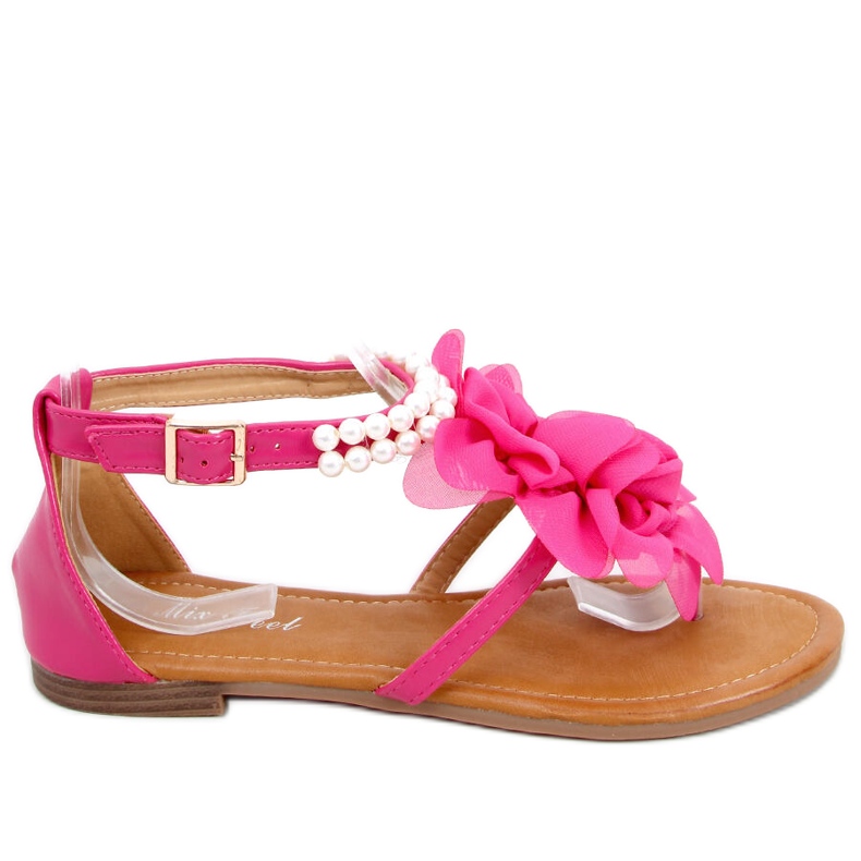 Sandali con perle Debby Fucsia rosa