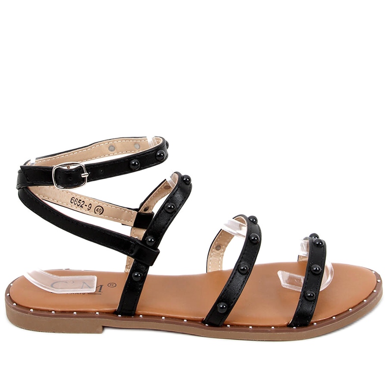 Sandali gladiatore color nocciola nero