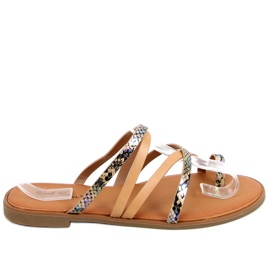 Ciabatte da donna Nigella Beige multicolore