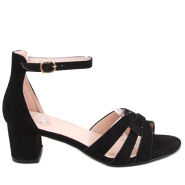 Sandali con tacco Avium Black nero