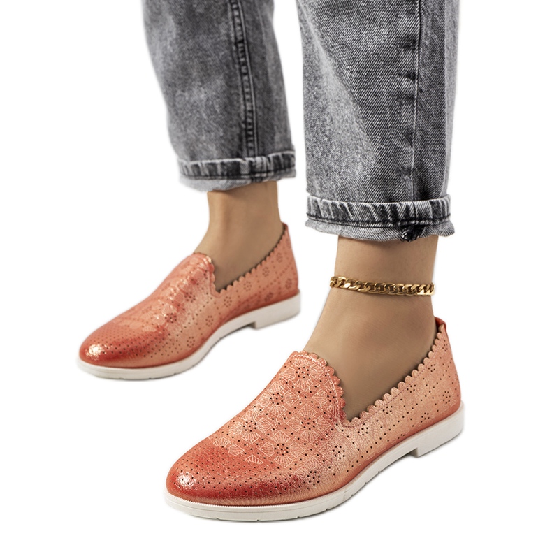 Mocassini da donna rossi Girvan rosso