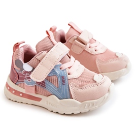 PJ2 Scarpe sportive per bambini in tessuto rosa natina