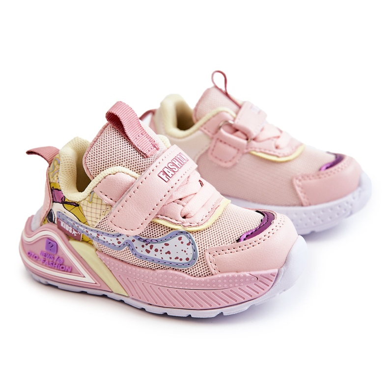 Scarpe sportive leggere per bambini rosa Snoopy