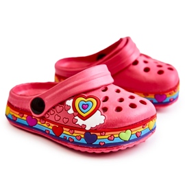 Ciabatte per bambini in schiuma Crocs Red Charie rosso