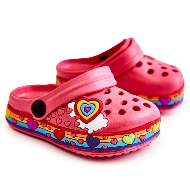 Ciabatte per bambini in schiuma Crocs Red Charie rosso